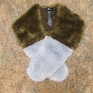 Zara Faux Fur Fashion Stole Scarf